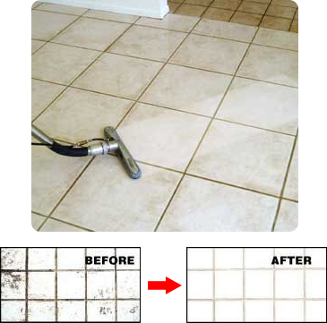 Before & After Tile & Grout Cleaning in Crystal Lake, IL